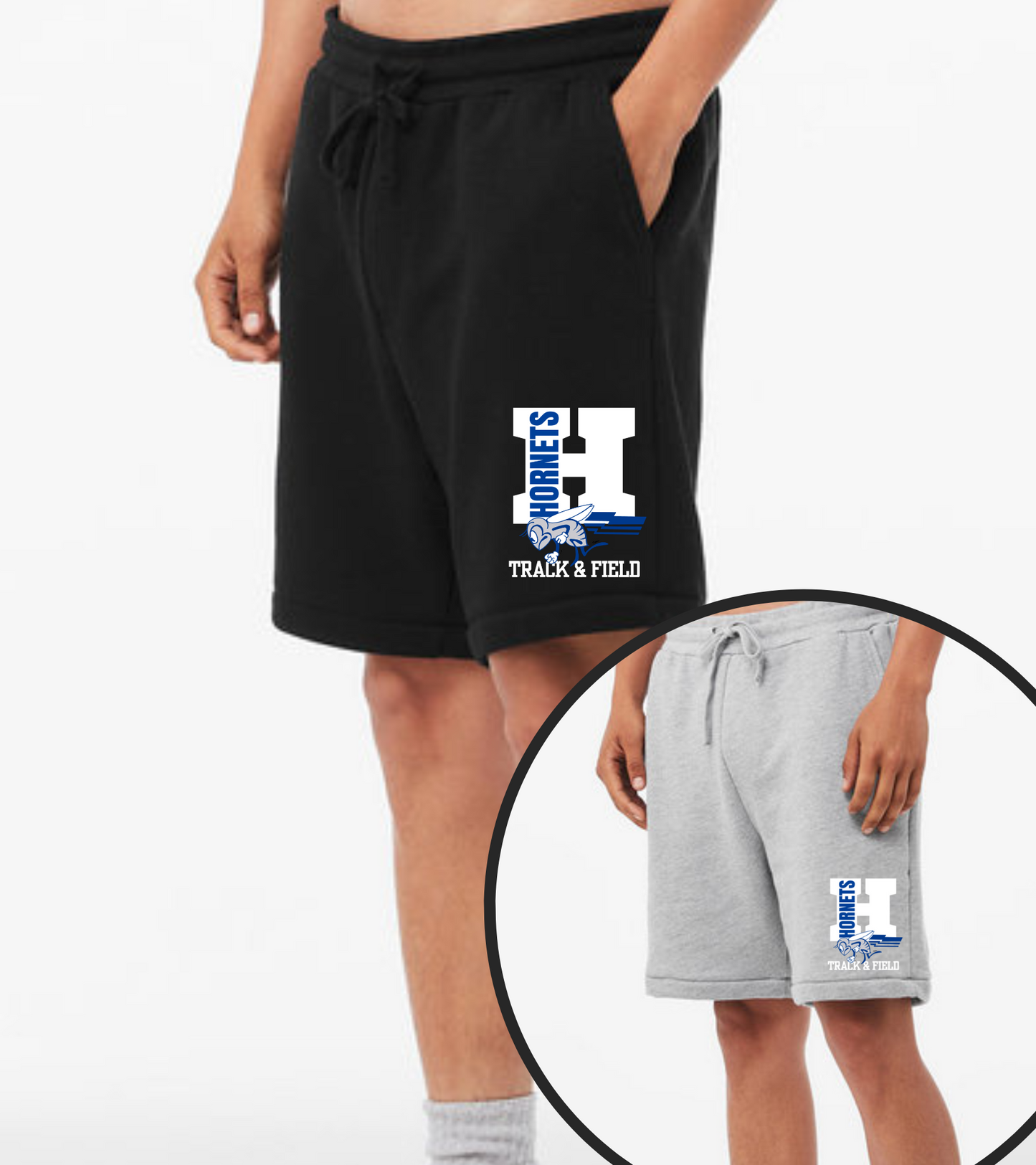 Holmdel Hornets Bella and Canvas Men’s Sweat Shorts